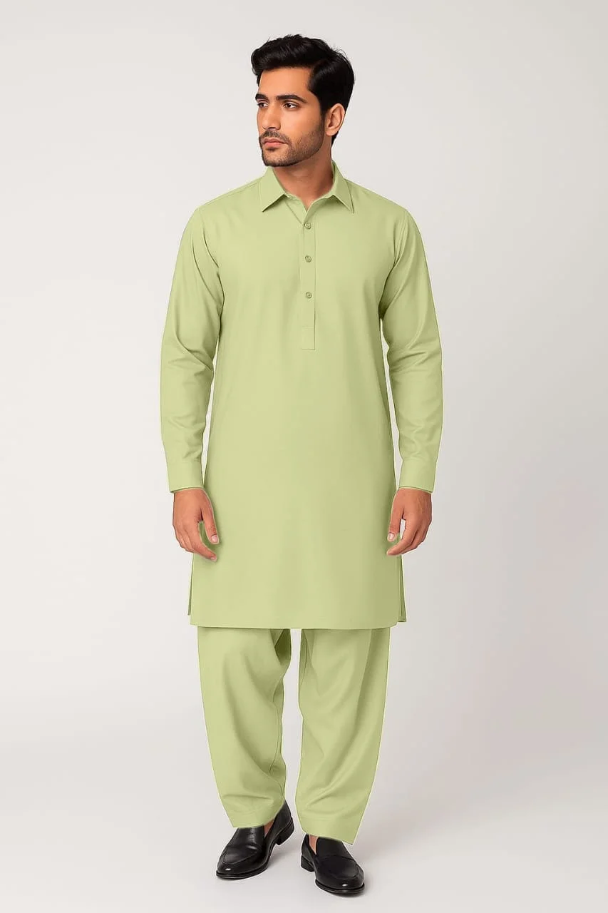 Dynamic wash n wear – Light Solid Green Color